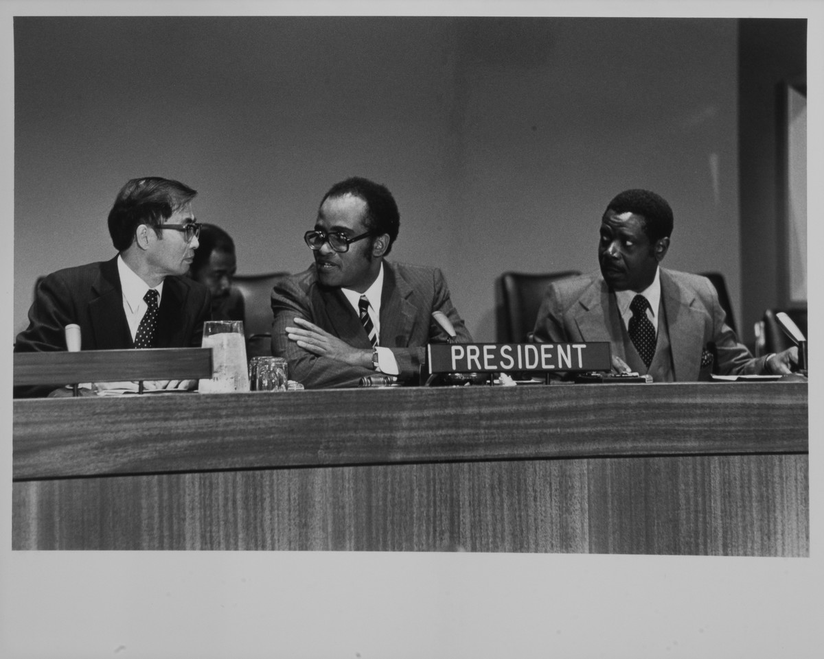 With Different Heads of State At The 34th UN… Salim Ahmed Salim