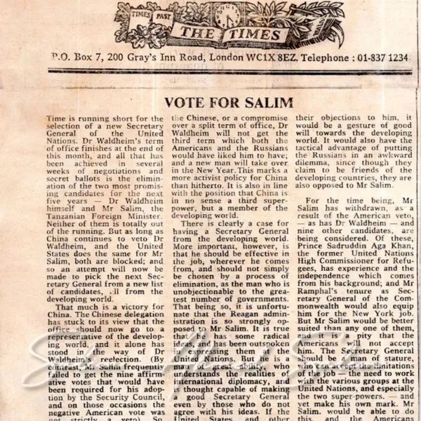 1981 UNSG Campaign Coverage066131