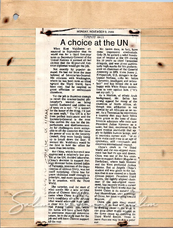1981 UNSG News Clippings00003
