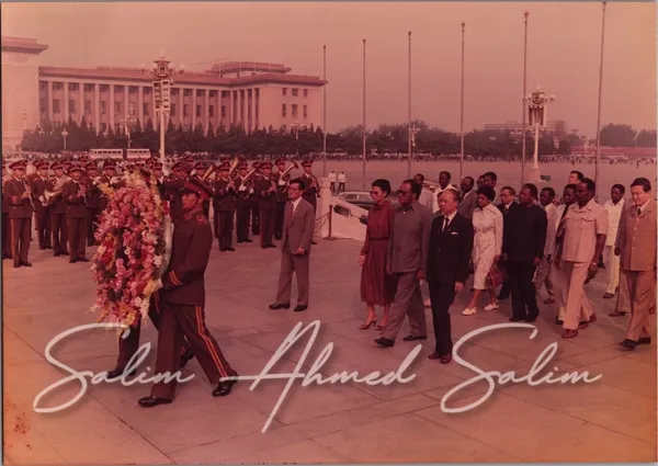 Laying a Wreath at the Monument to the Peoples Heroes 18091984
