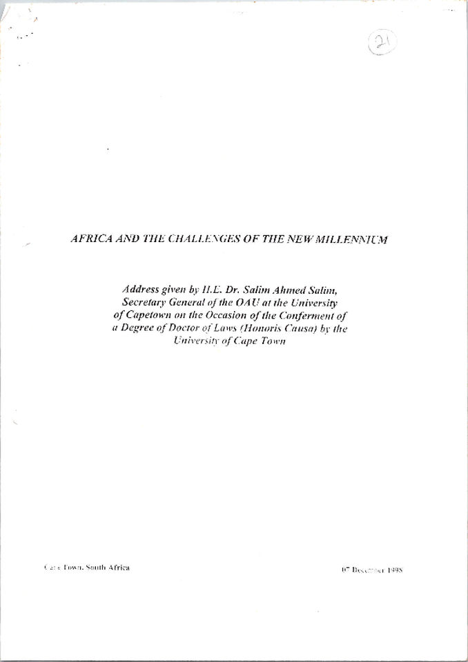 On-the-Occasion-of-the-Conterment-of-a-Degree-of-Doctor-of-Laws-Honoris-Causa-by-the-University-of-Cape-Town-Africa-and-the-Challenges-of-the-New-Millennium.pdf