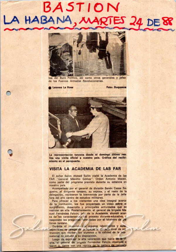 Bastion La Habana March 24 1988