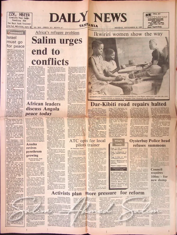 Daily News September 18 1989