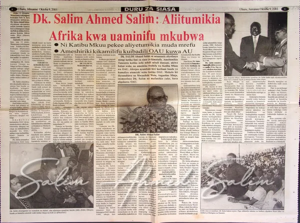 Uhuru October 9 2001