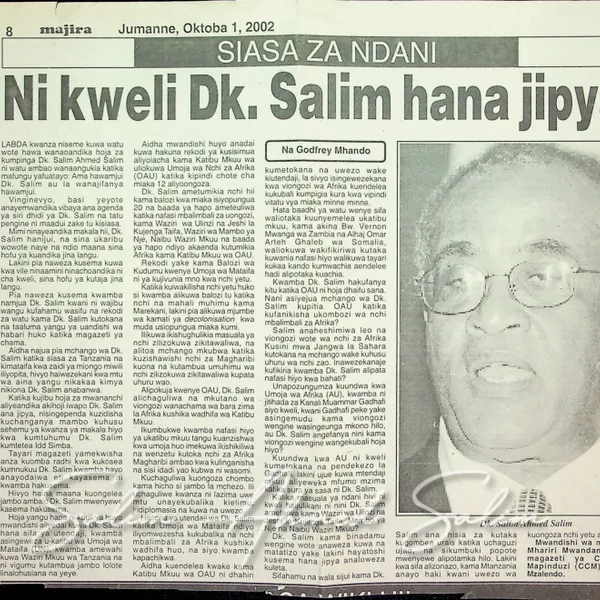 Majira October 1 2002