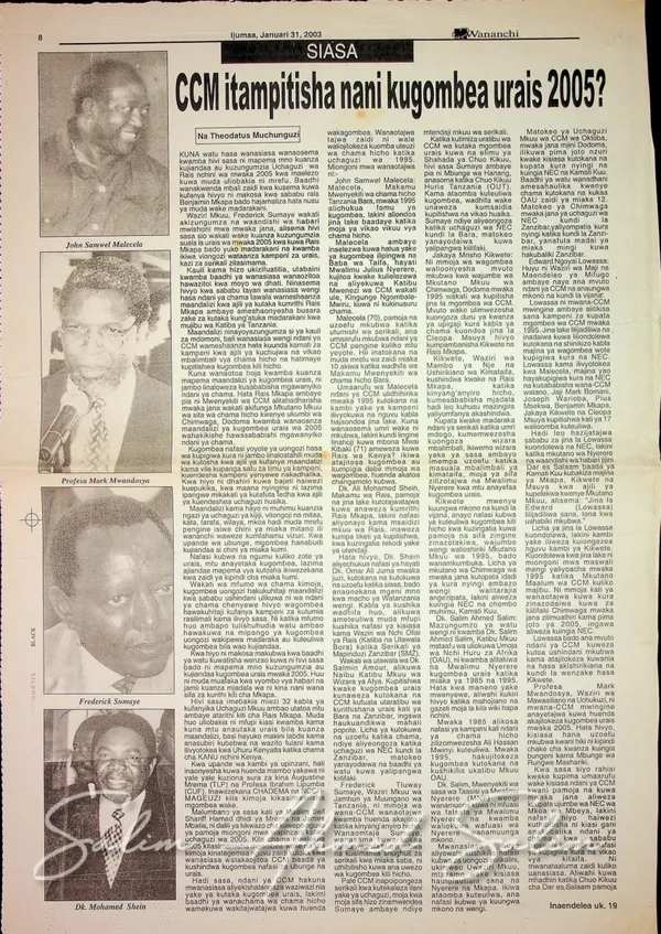 Wananchi January 31 2003