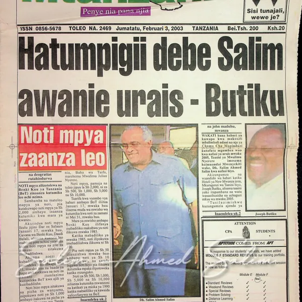 Mtanzania February 3 2003