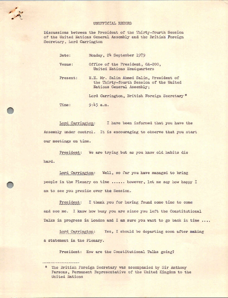 SAS-RECORD-OF-MEETING-WITH-LORD-CARRINGTON-BRITISH-FOREIGN-SECRETARY-AT-THE-34TH-SESSION-OF-THE-UNGA-1979.pdf