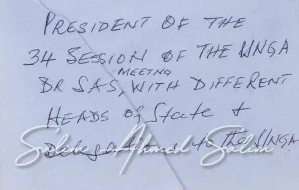 SAS WITH DIFFERENT HEADS OF STATES 34th UNGA 77