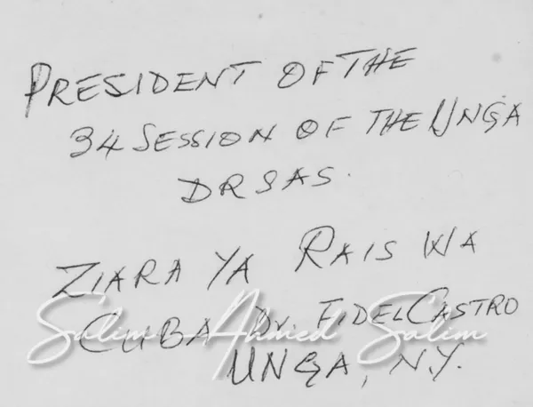 Fidel Castro Visit to UNGA 1