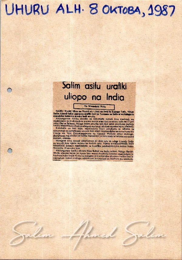 1987 Deputy PM Min Defence News Clippings00016