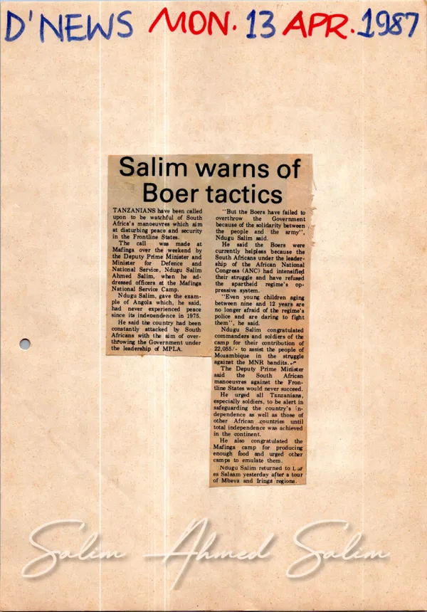 1987 Deputy PM Min Defense News Clippings 4