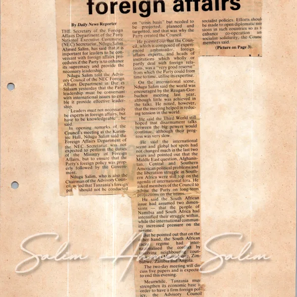 1987 Deputy PM Min Defense News Clippings 9